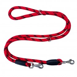 SMYCZ SZNUREK SKŁADANA 8mm/300cm CZERWONO/CZARNA