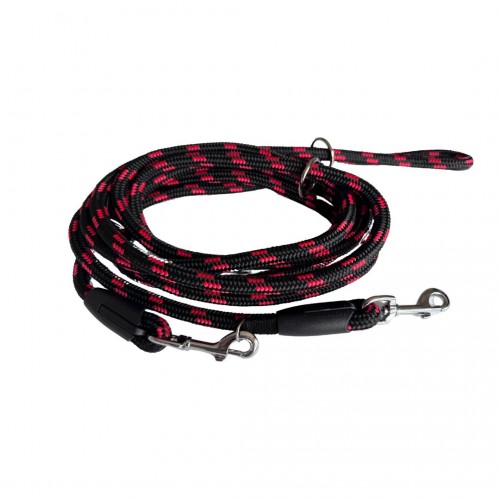 SMYCZ SZNUREK SKŁADANA 10mm/500cm CZARNO/CZERWONA