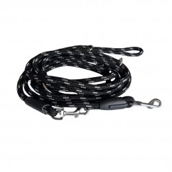 SMYCZ SZNUREK SKŁADANA 10mm/500cm CZARNO/SREBRNA
