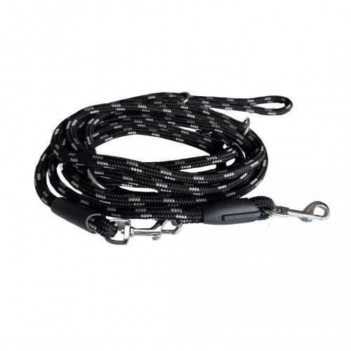 SMYCZ SZNUREK SKŁADANA 12mm/500cm CZARNO/SREBRNA