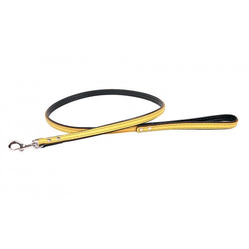 SMYCZ SKÓRZANA PREMIUM 12mm/120cm ŻÓŁTA
