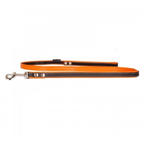 SMYCZ SKÓRZANA PREMIUM 12mm/120cm CZARNO/MELONOWA