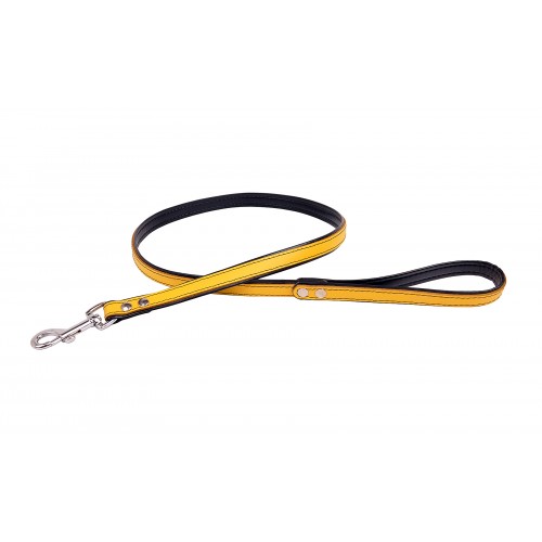 SMYCZ SKÓRZANA PREMIUM 15mm/120cm ŻÓŁTA