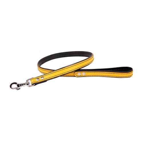 SMYCZ SKÓRZANA PREMIUM 20mm/120cm ŻÓŁTA