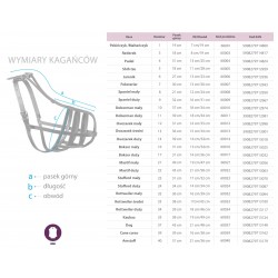 KAGANIEC SKÓRZANY NITOWANY 7 FOKSTERIER BRĄZOWY