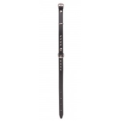OBROŻA SKÓRZANA ĆWIEK 14mm/36cm CZARNA