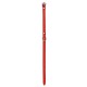 OBROŻA SKÓRZANA 12mm/32cm CZERWONA