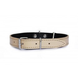 OBROŻA SKÓRZANA 14mm/36cm BEŻOWA