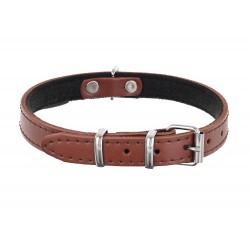 OBROŻA SKÓRZANA 16mm/40cm BRĄZOWA