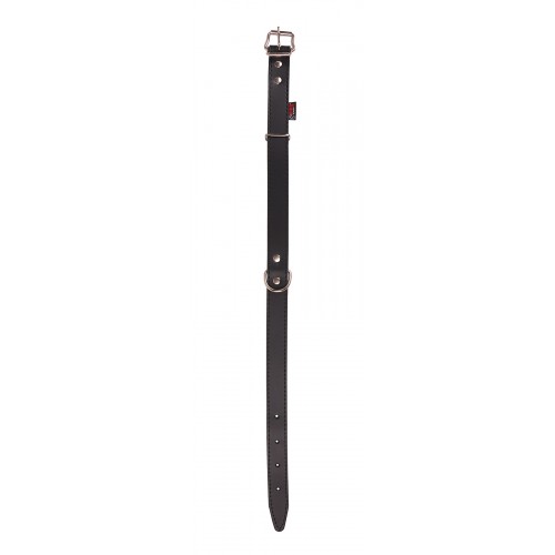 OBROŻA SKÓRZANA 30mm/56cm CZARNA