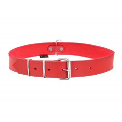 OBROŻA SKÓRZANA 40mm/91cm CZERWONA