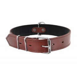 OBROŻA SKÓRZANA 40mm/67cm BRĄZOWA