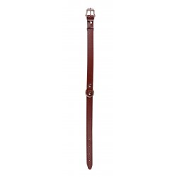 OBROŻA SKÓRZANA 20mm/47cm BRĄZOWA