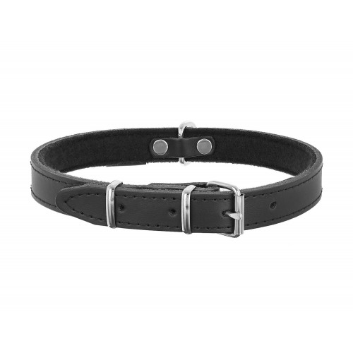 OBROŻA SKÓRZANA 22mm/53cm CZARNA