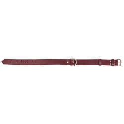 OBROŻA SKÓRZANA PREMIUM WIŚNIA 40mm/67cm