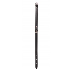 OBROŻA SKÓRZANA 14mm/36cm CZARNA