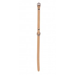 OBROŻA SKÓRZANA 10mm/27cm BEŻOWA