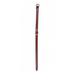 OBROŻA SKÓRZANA 12mm/32cm BRĄZOWA