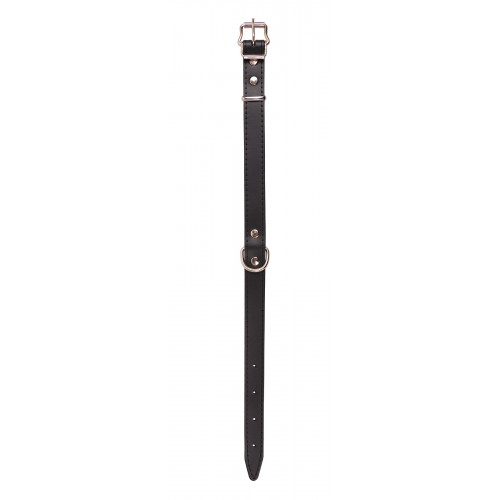 OBROŻA SKÓRZANA 25mm/59cm CZARNA