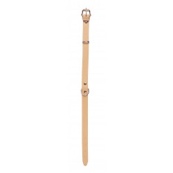 OBROŻA SKÓRZANA 25mm/59cm BEŻOWA