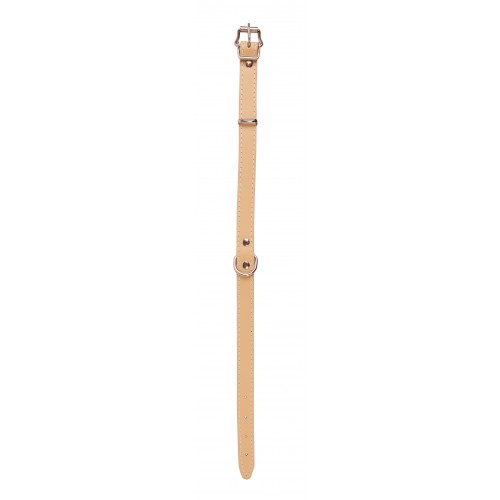 OBROŻA SKÓRZANA 30mm/56cm BEŻOWA