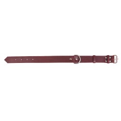 OBROŻA SKÓRZANA PREMIUM WIŚNIA 40mm/57cm