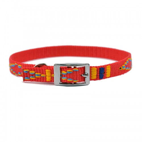 OBROŻA TAŚMA ŻAKARDOWA 13mm/37cm CZERWONA