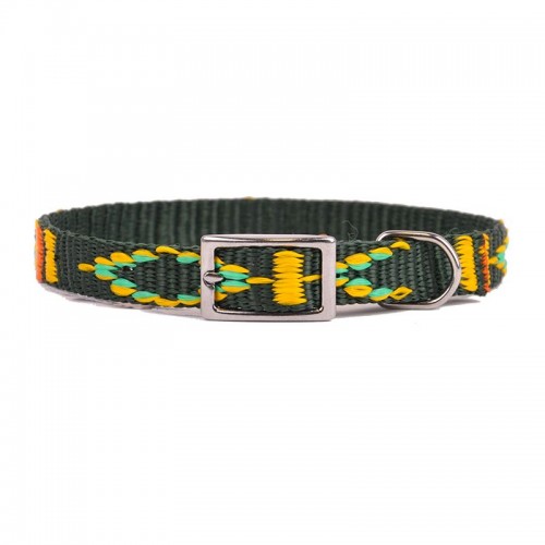OBROŻA TAŚMA ŻAKARDOWA 13mm/37cm ZIELONA