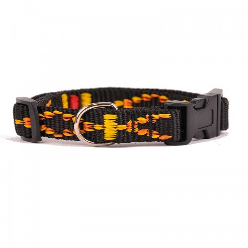 OBROŻA TAŚMA ŻAKARD ZAPIĘCIE PLAST.15mm/46cm CZARNA