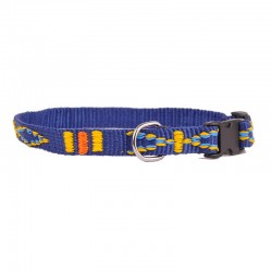 OBROŻA TAŚMA ŻAKARD ZAPIĘCIE PLAST.15mm/46cm GRANATOWA