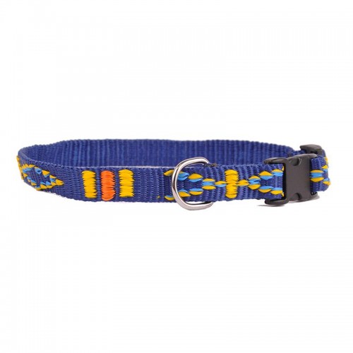 OBROŻA TAŚMA ŻAKARD ZAPIĘCIE PLAST.15mm/46cm GRANATOWA