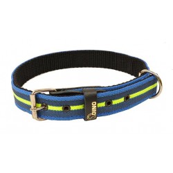 OBROŻA DO BUDY TAŚMA GUM. MINI 25mm/40cm NIEBIESKO/ŻÓŁTA