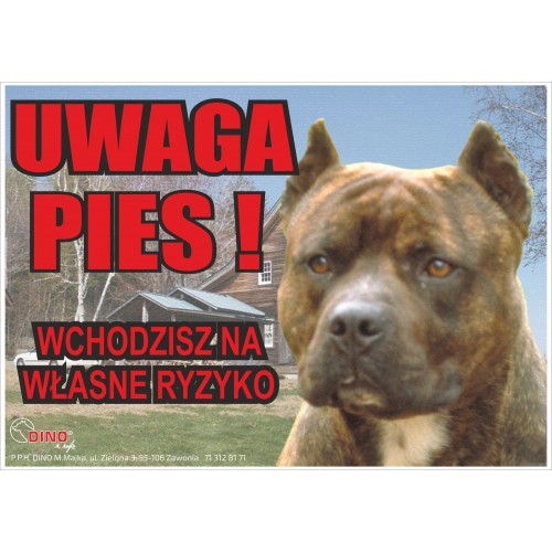 TABLICZKA OSTRZEGAWCZA LAMINOWANA L13